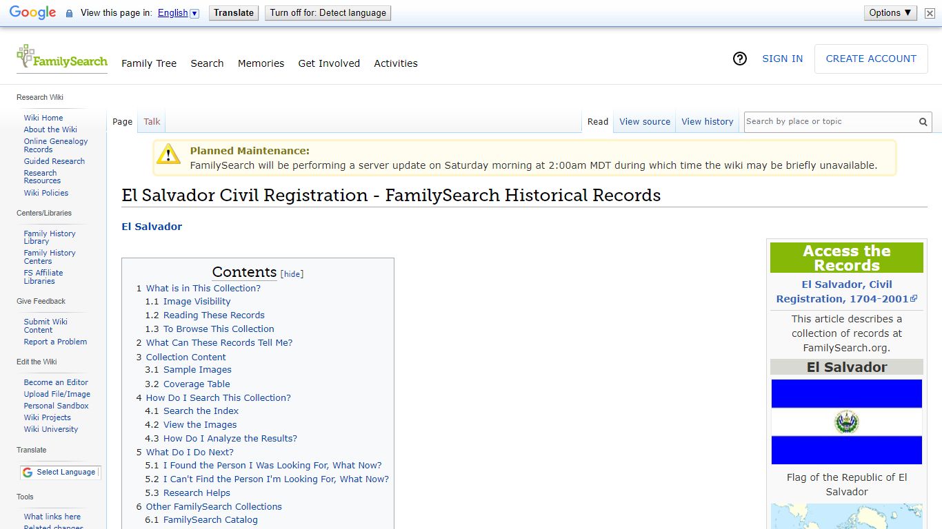 El Salvador Civil Registration - FamilySearch Historical ...