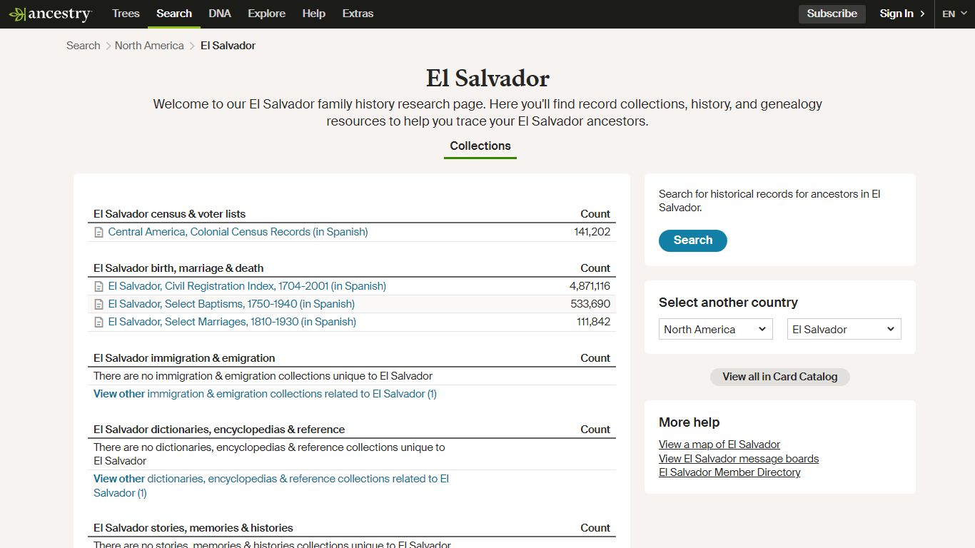El Salvador Genealogy & El Salvador Family History ...
